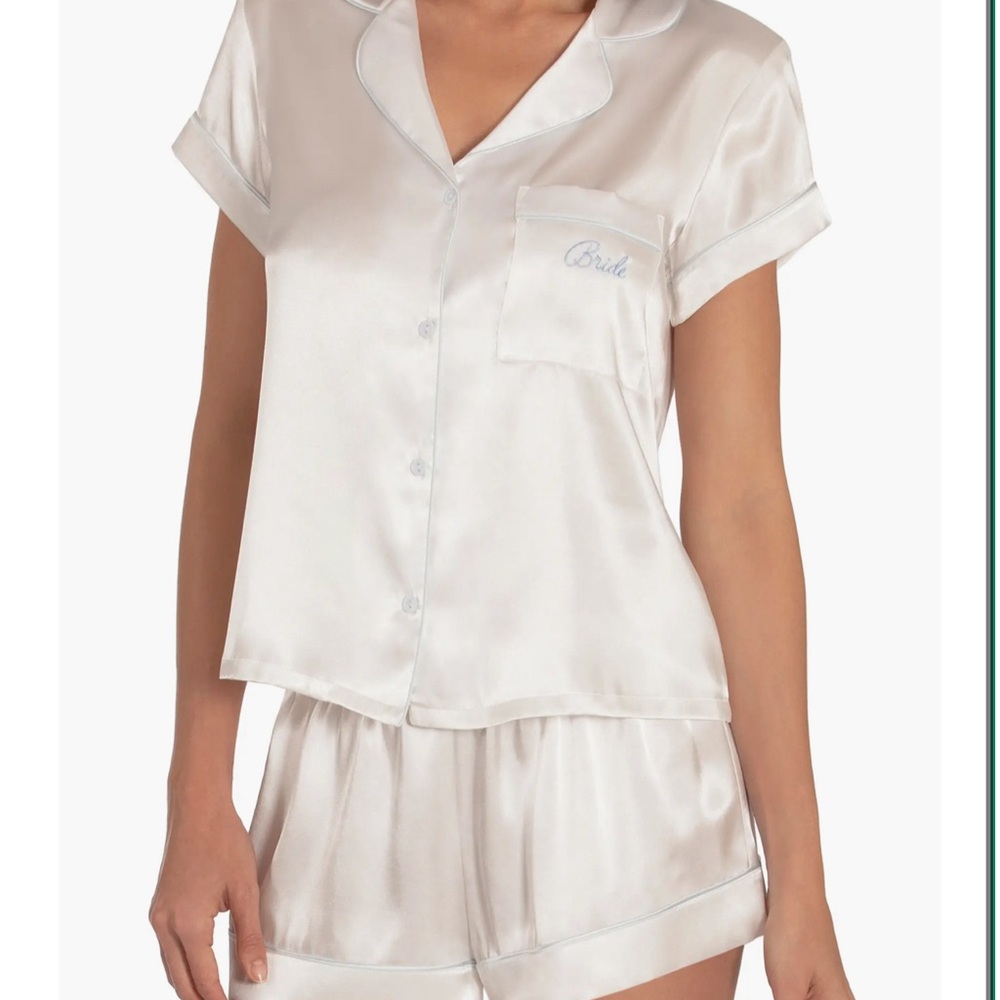 In Bloom by Jonquil Bride Satin Short Pajamas